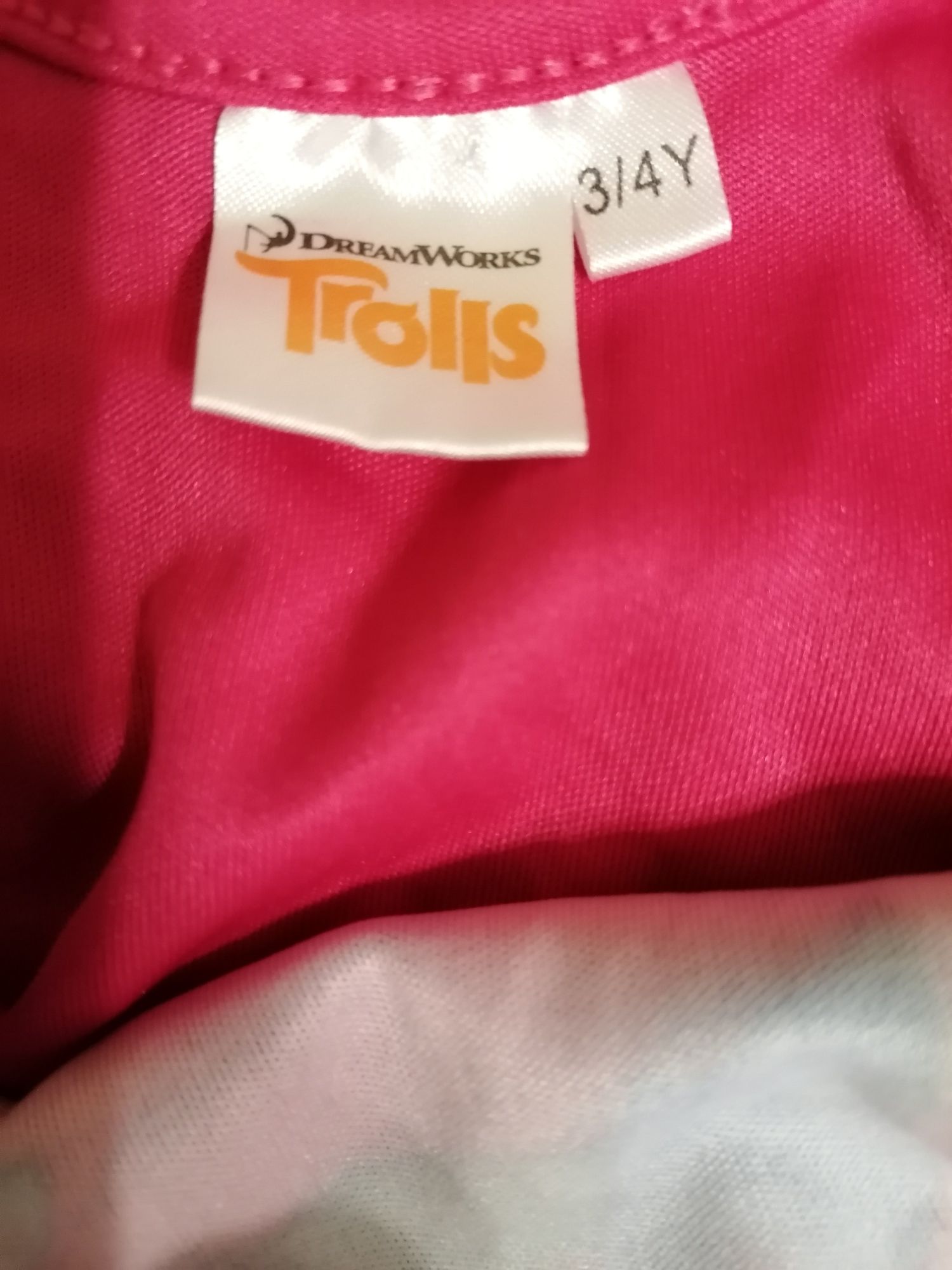 Kostium bal sukienka przebranie Trolls Poppy 98/104 3-4 lata tiul