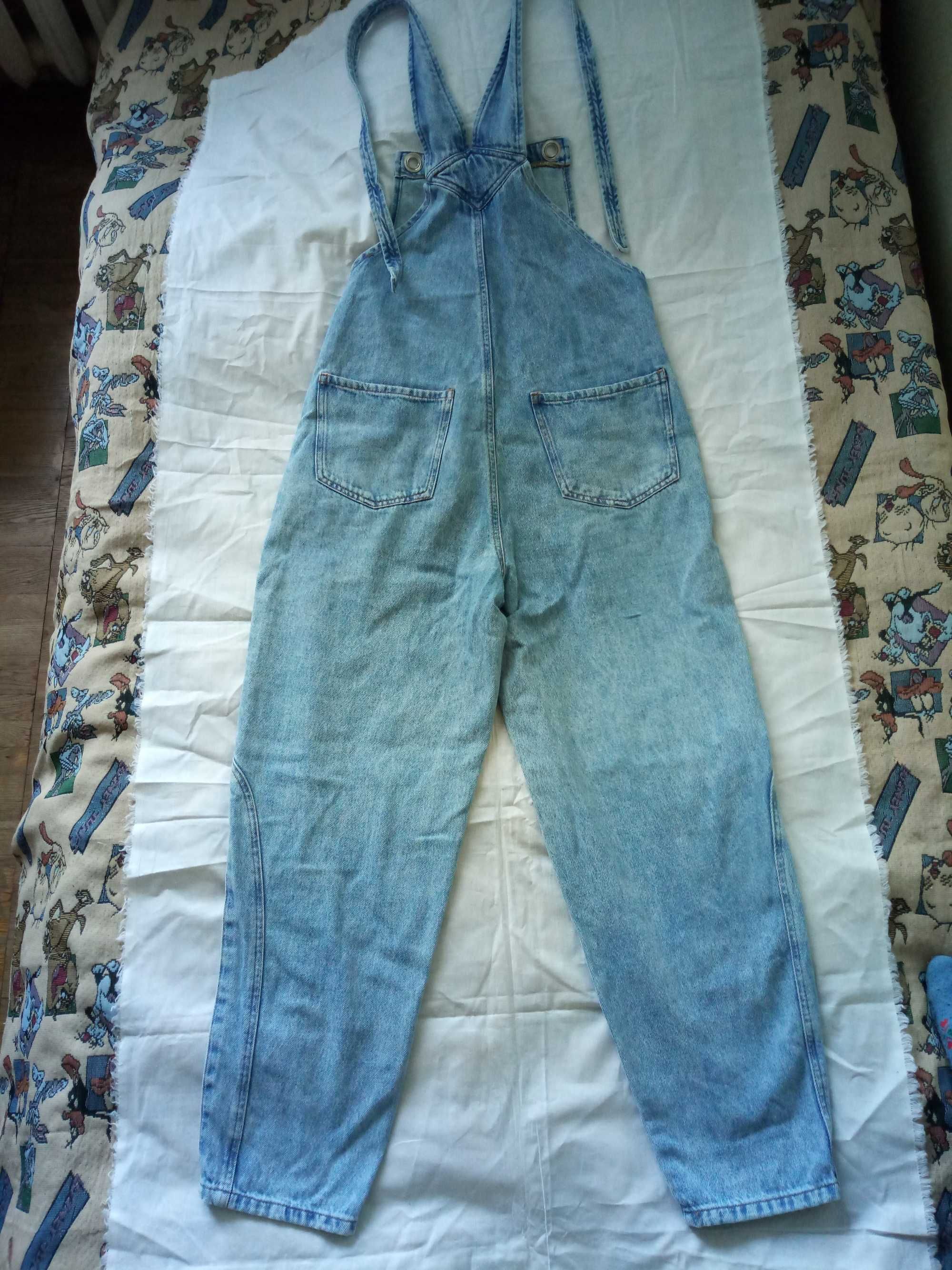 Комбинезон джинсовый женский размер 48