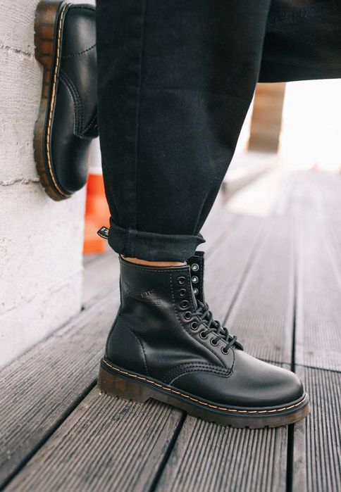 Ботинки мужские Dr. Martens 1460 Black 11822006 Доктор Мартинс (ХУТРО)