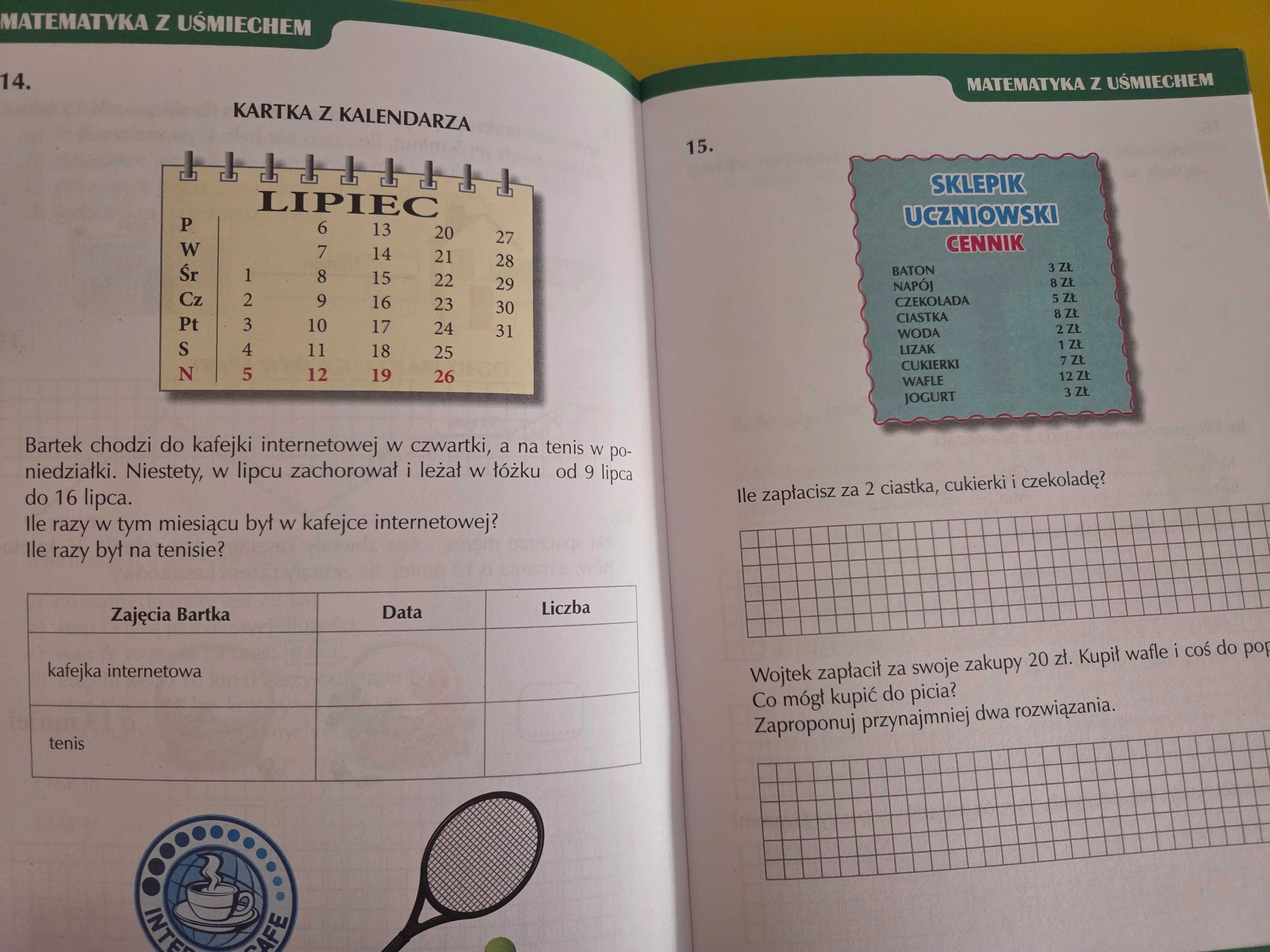 Matematyka z uśmiechem zbiór zadań klasa 2 i 3