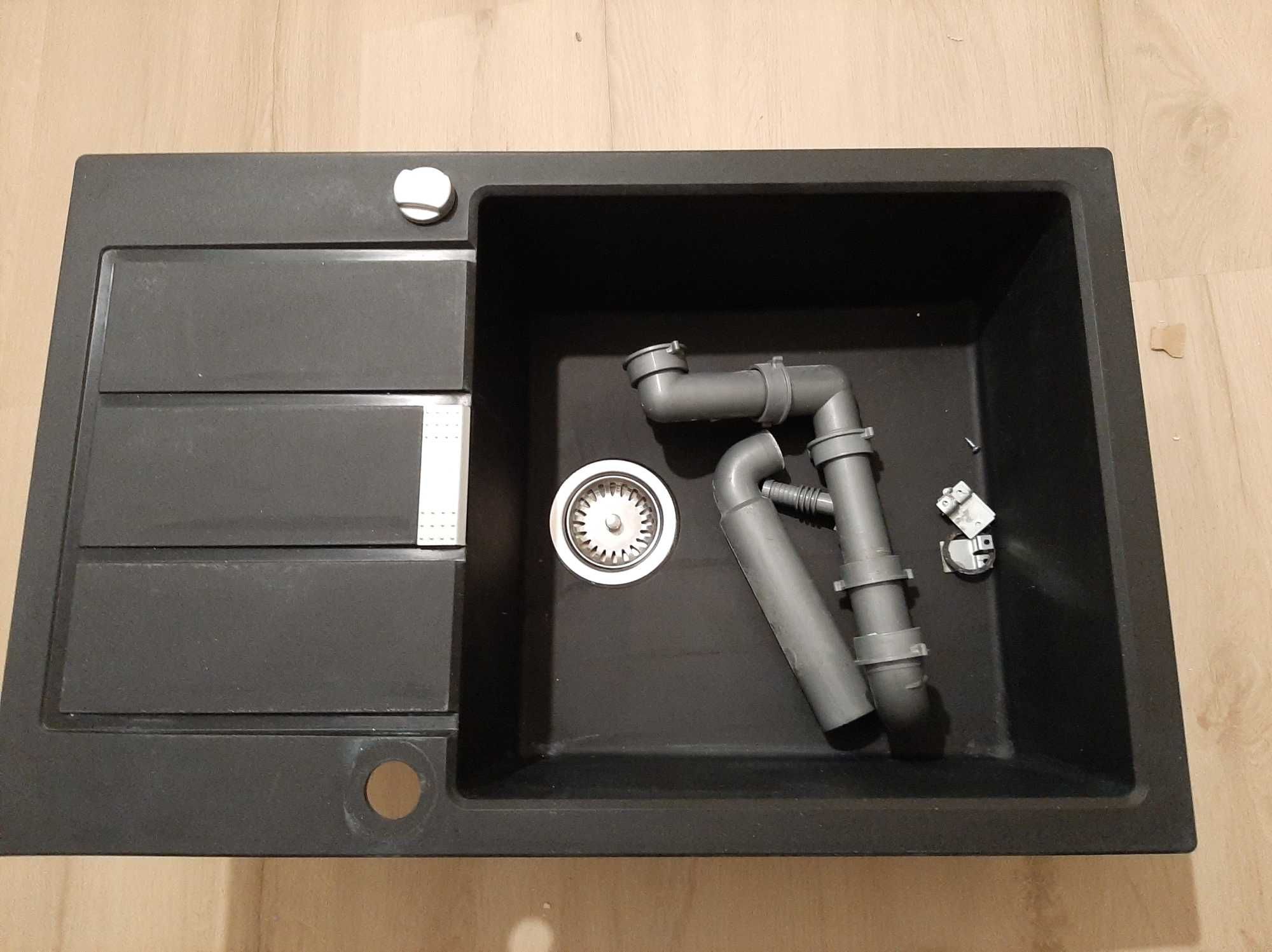 Zlewozmywak Franke Sirius 2.0 S2D 611-78 XL Tectonite Onyx + bateria