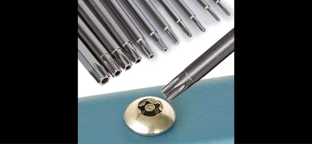 Насадки на гайковерт TORX з отвором 12 шт.