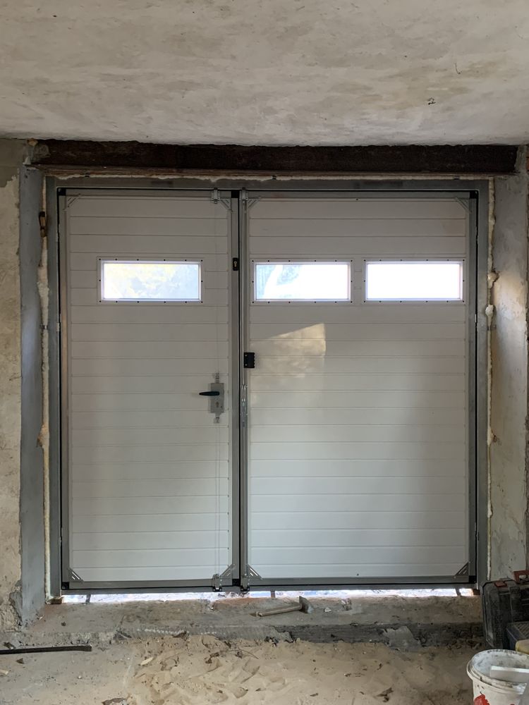 PRODUCENT Bramy Garażowe Uchylne Dwuskrzydłowe drzwi stalowe na wymiar
