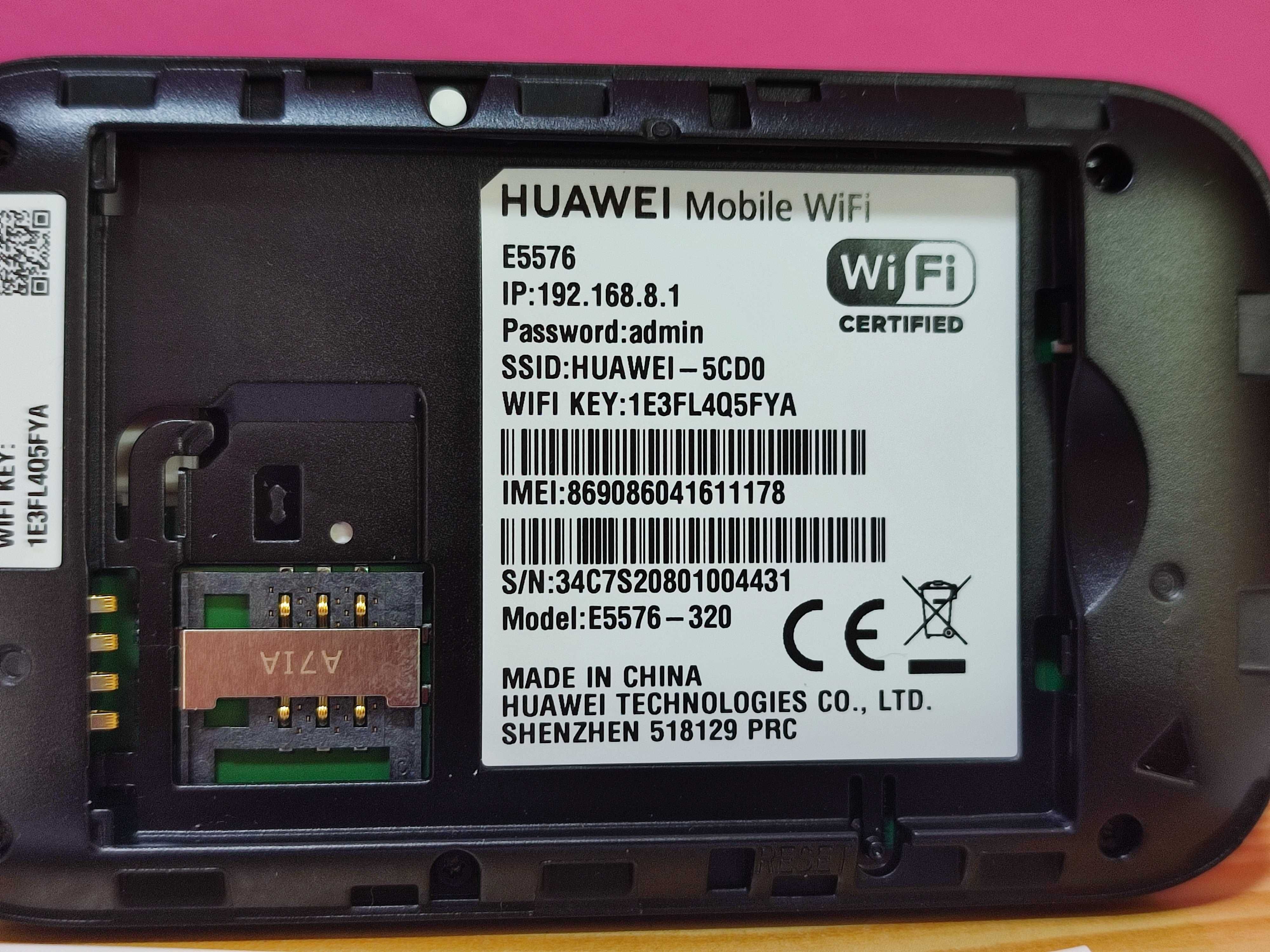 Huawei E5576 4G Router Hotspot