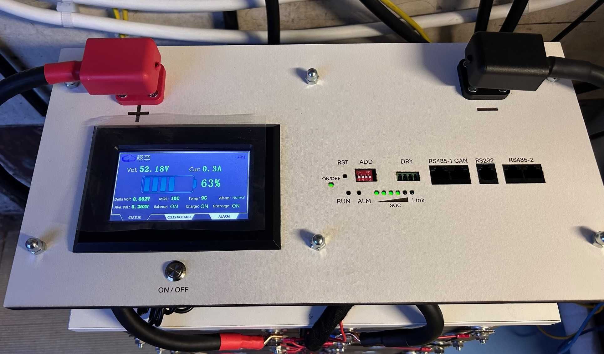 Magazyn energii 48 V 52,1 V LiFePo4 EVE 314Ah real 16Ah