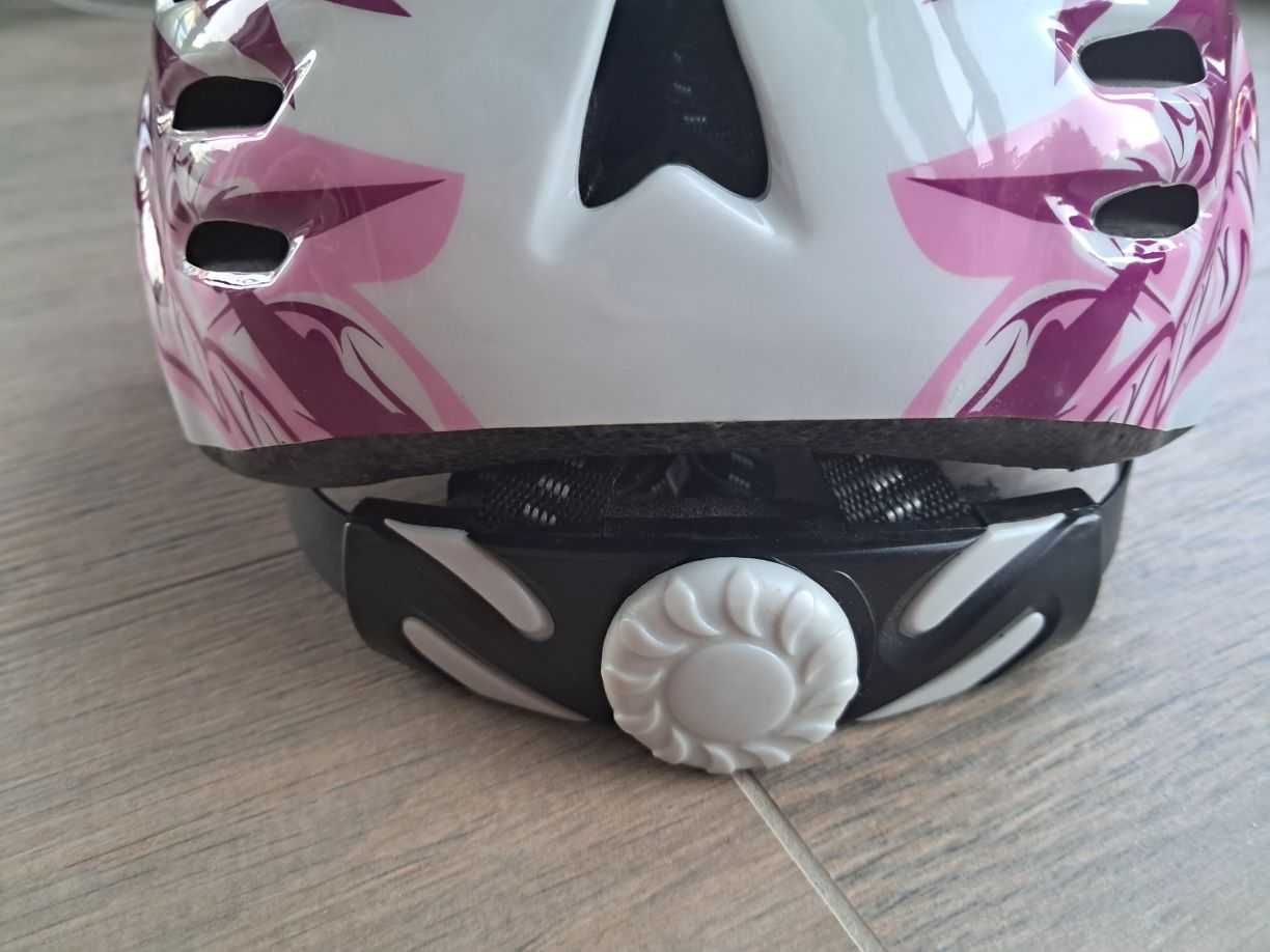 Kask rowerowy dziecięcy dla dziewczynki rozmiar XS