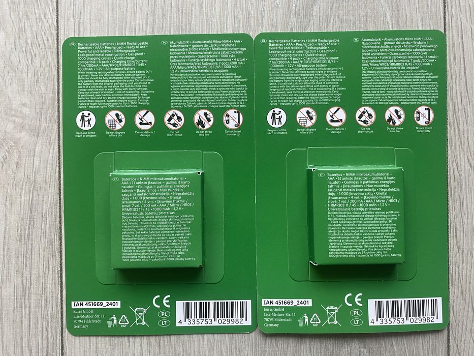 8x Nowe TRONIC Baterie Akumulatorki Ni-MH AAA 1,2 V Okazja
