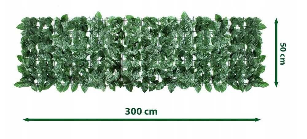 Żywopłot Zielona Ściana Sztuczny Bluszcz 3x0,5m