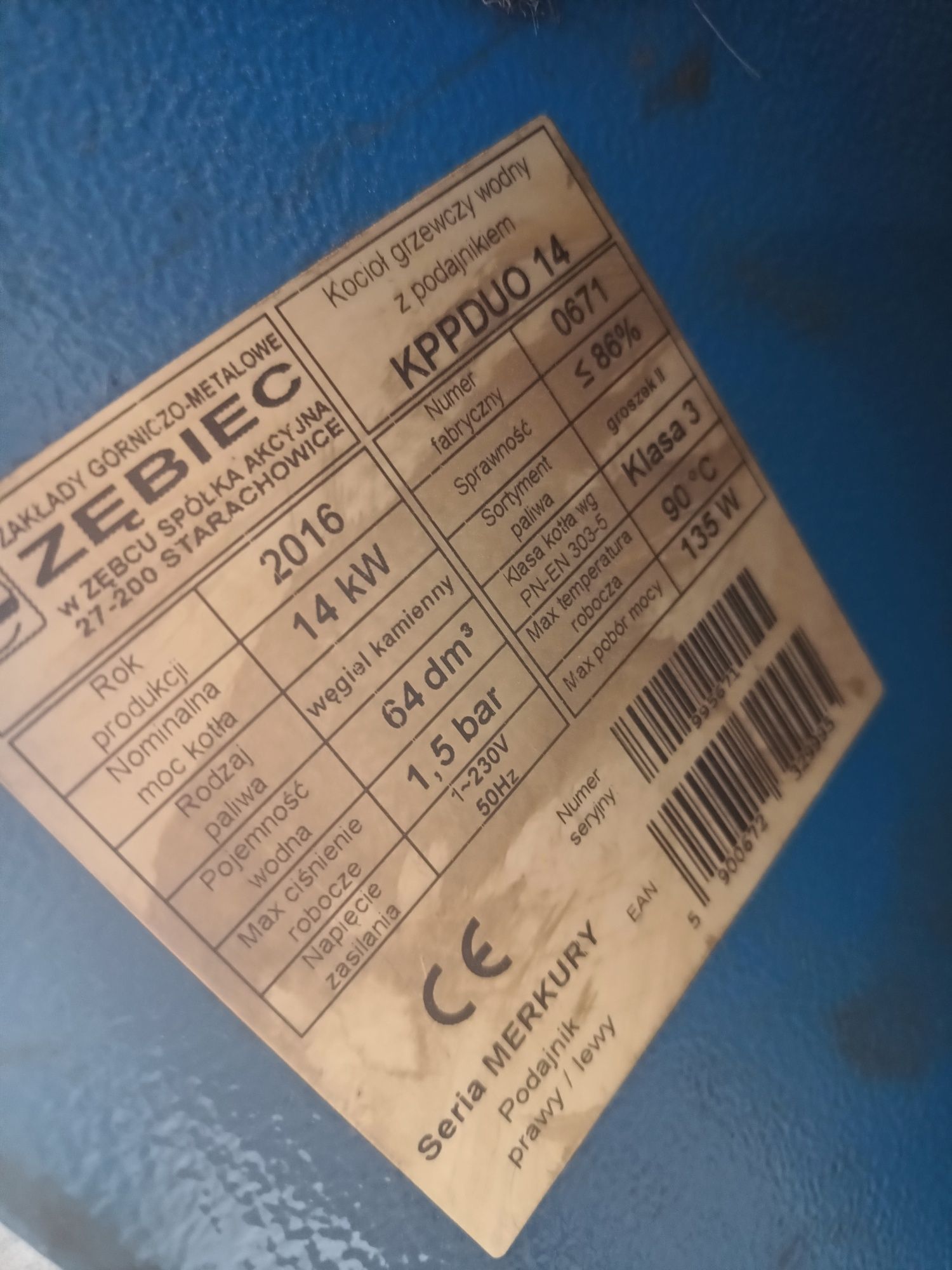Piec/kocioł Zębiec