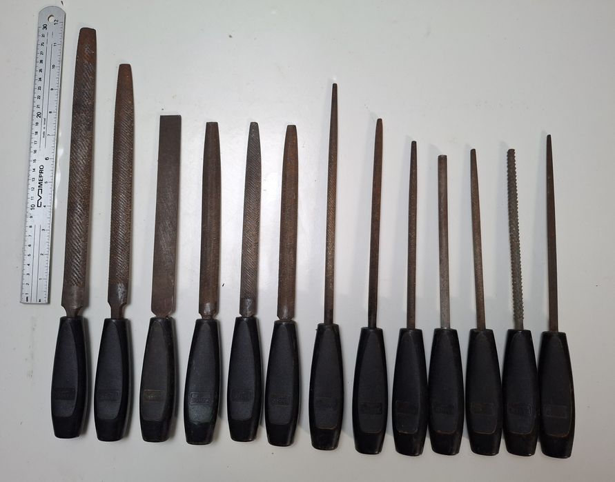 Conjunto de 13 Limas BAHCO p/Mecânica