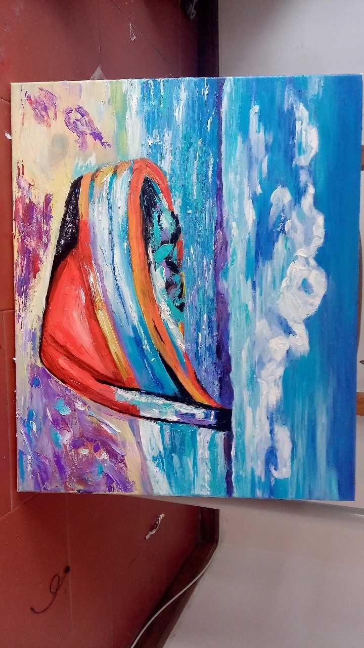 Quadro em Acrílico de um barco