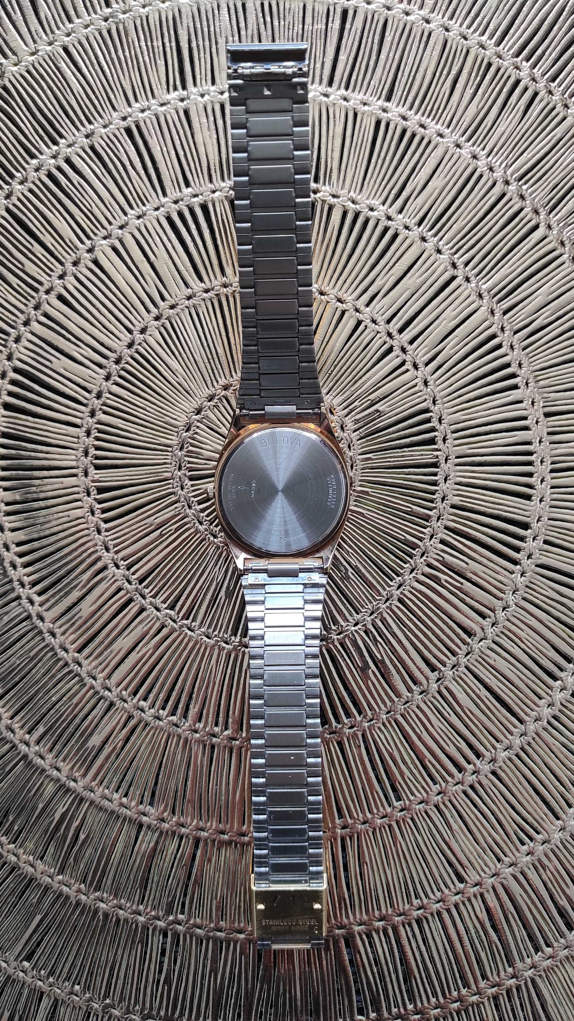 zegarek złoty BULOVA QUARTZ Swiss 714 G T