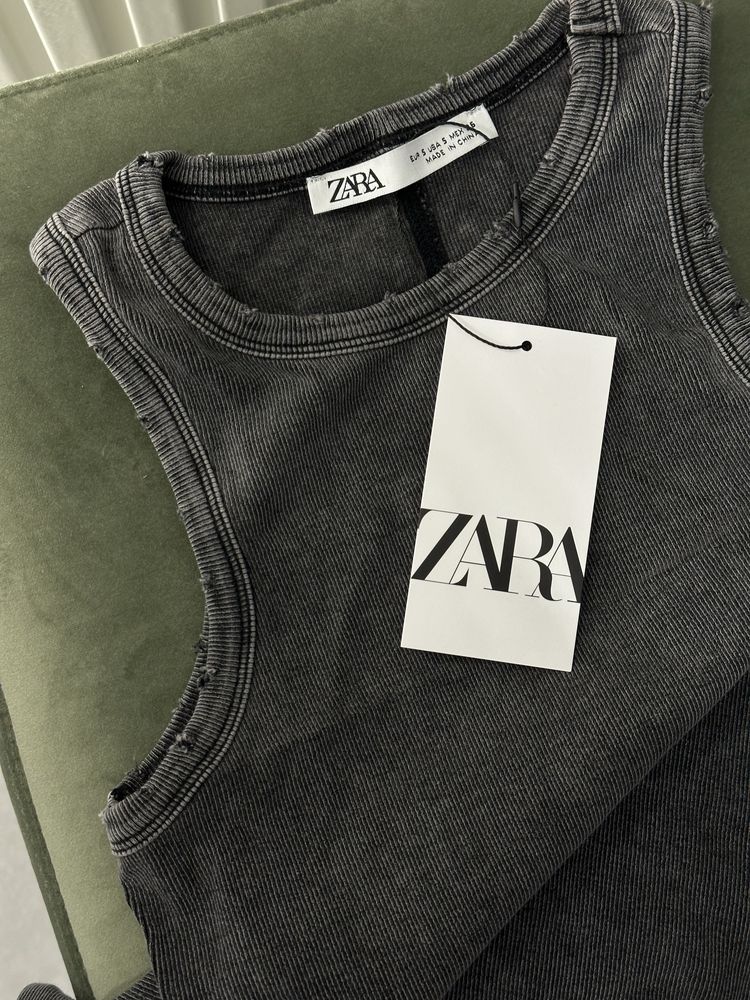 Майка Zara, сіра майка, виварена майка