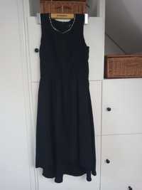 Suknia czarna asymetryczna