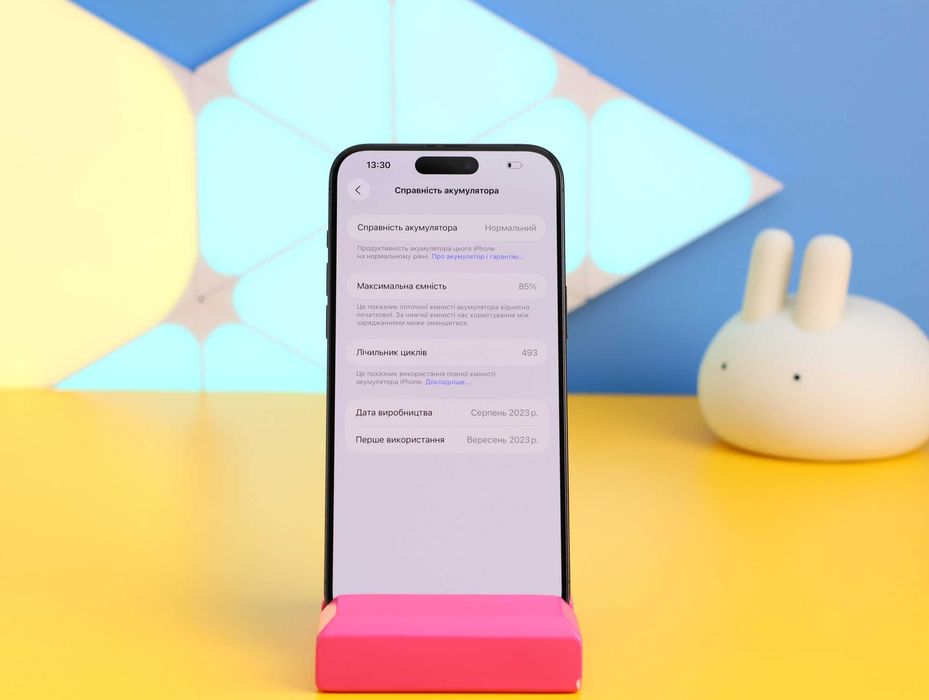 Смартфон iPhone 15 Pro Max 256GB Black eSim (150920) Б/У З ГАРАНТІЄЮ
