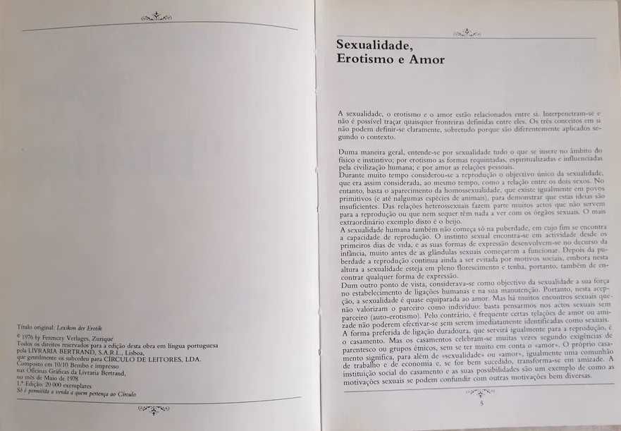 LÉXICO DO ERÓTICO * Ludwig Knoll e Gerhard Jaeckel 1981
