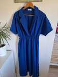 Sukienka damska midi koszulka bawelniana Blue Navy  L 40