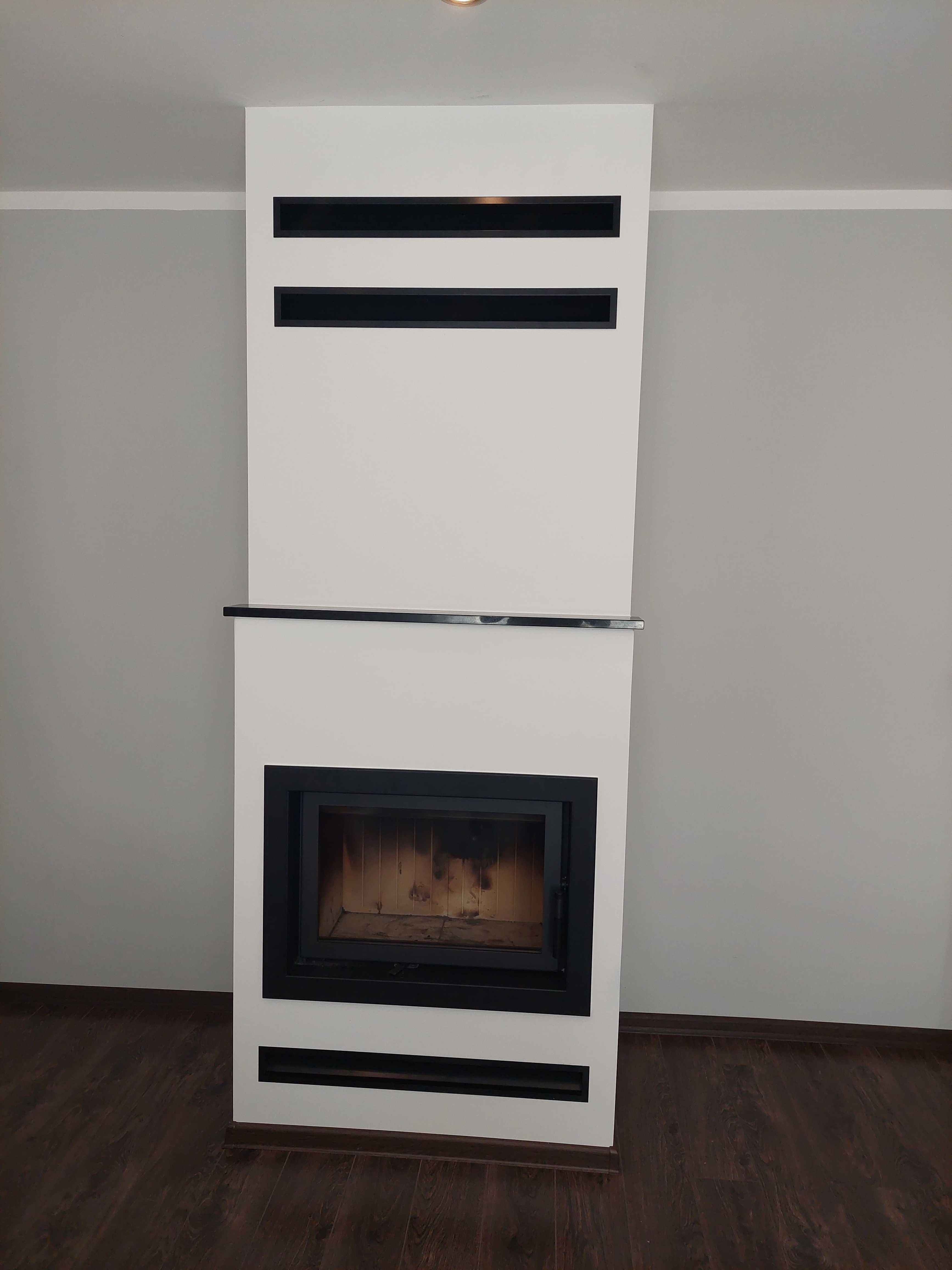 Kominek z płaszczem wodnym 100m2