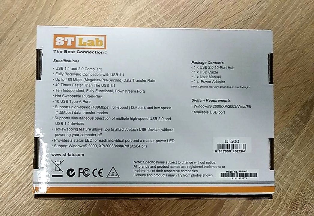 Концентратор ST-Lab U-500 (хаб)