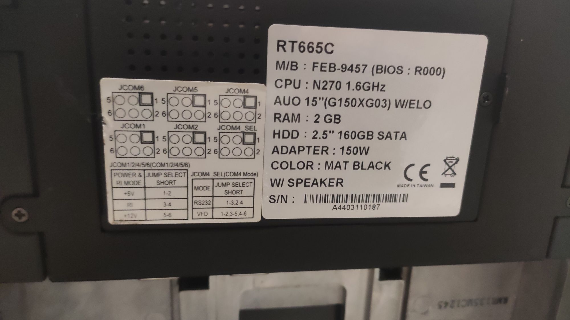 POS FEC RT 665C 15 cala