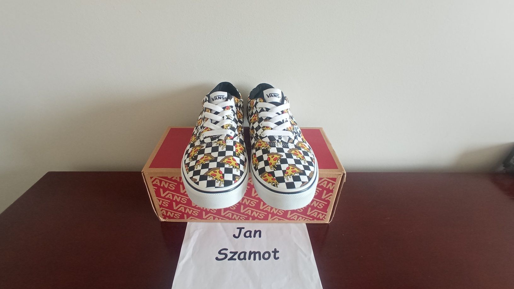 38 Buty Vans Doheny Pizza Checkerboard Black