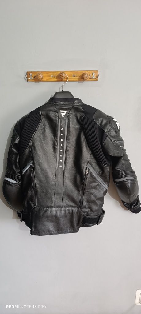 Kurtka motocyklowa REBELHORN BLACK/WHITE czarny/biały