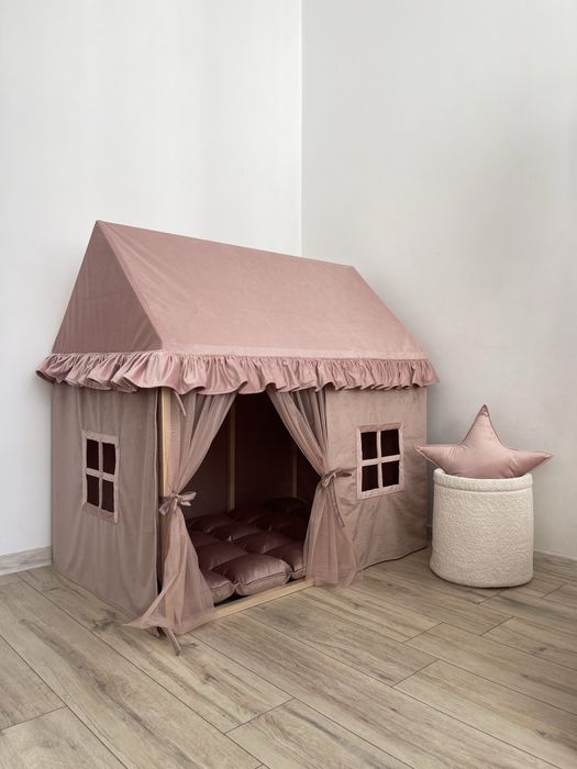 Вігвам, палатка, будиночок дитячий ігровий, каркасний деревʼяний