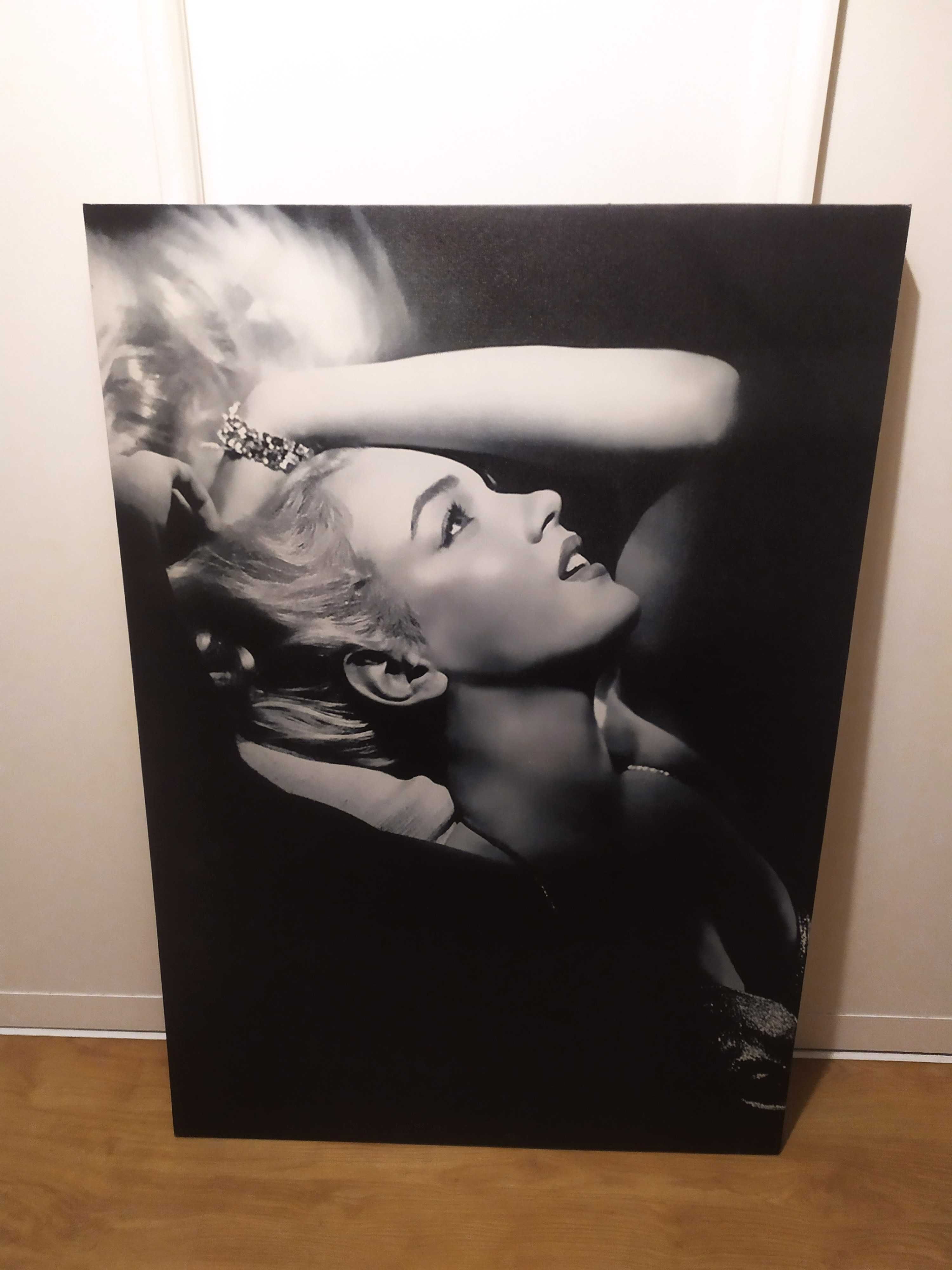 Duży obraz fotograficzny czarno biały Marilyn Monroe 100 x 70