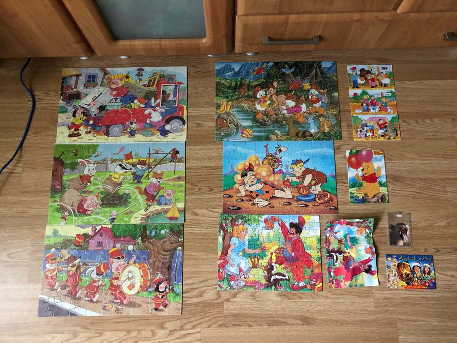 kompletne puzzle bez opakowań