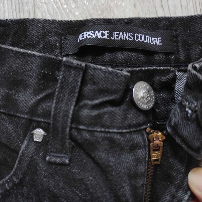 versace jeans couture джинсы брендовые черные женские клеш