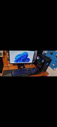 Setup Gamer - Torre, monitor, teclado, rato e tapete