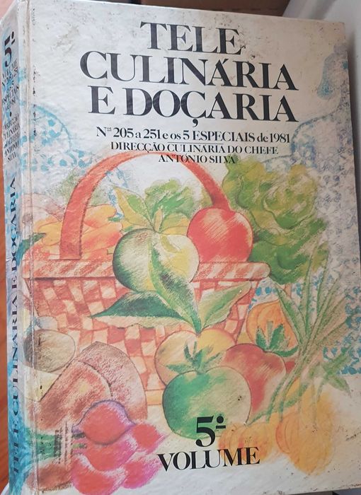 Livros de teleculinária e Doçaria-Chef Silva