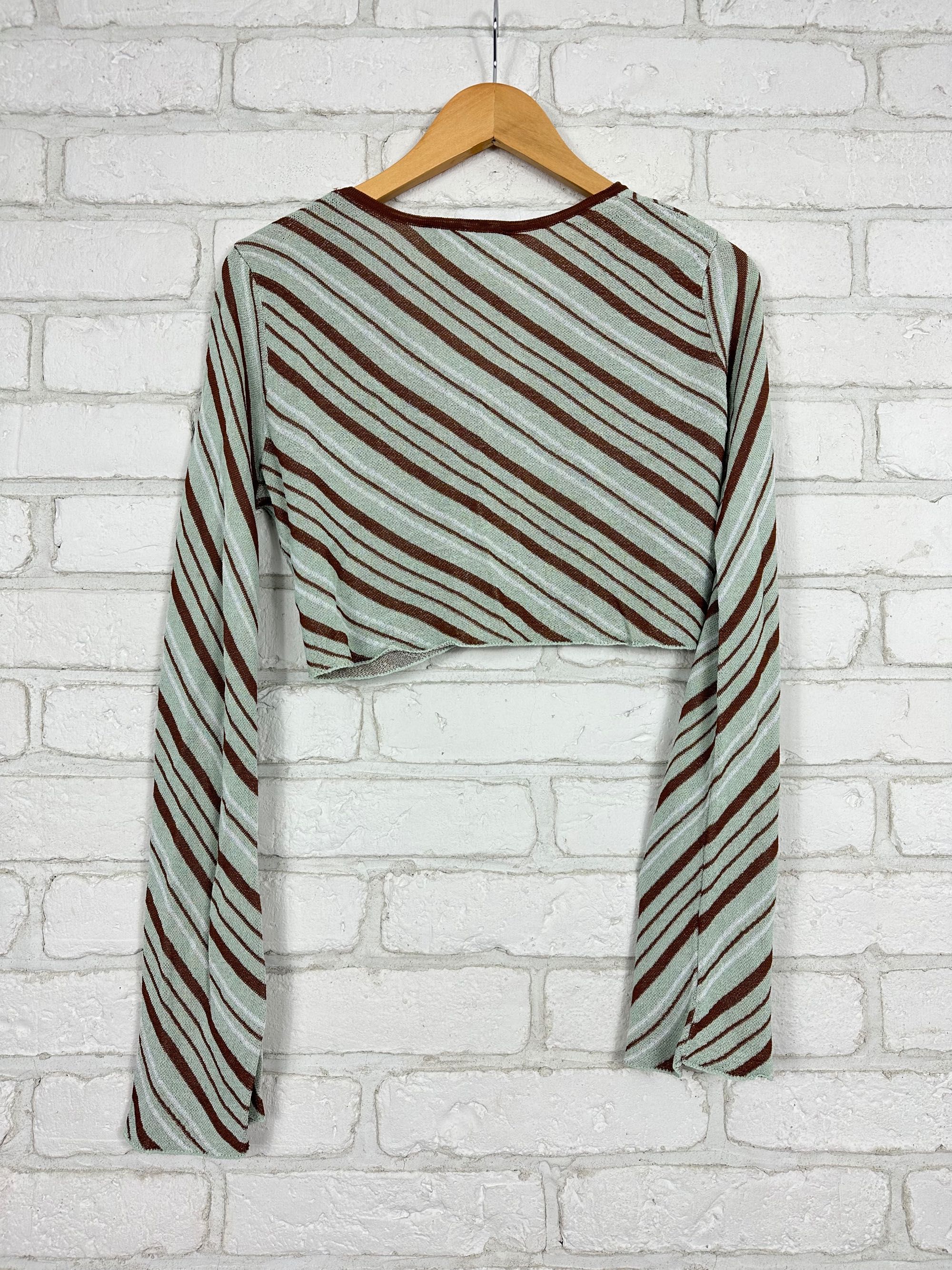 Top zara striped knit top