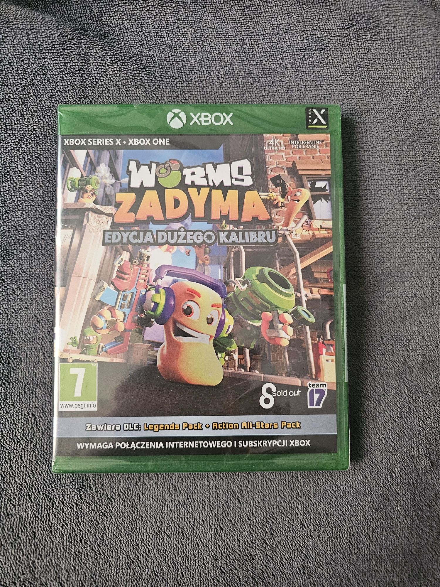 Worms Zadyma Edycja Dużego Kalibru Xbox NOWA