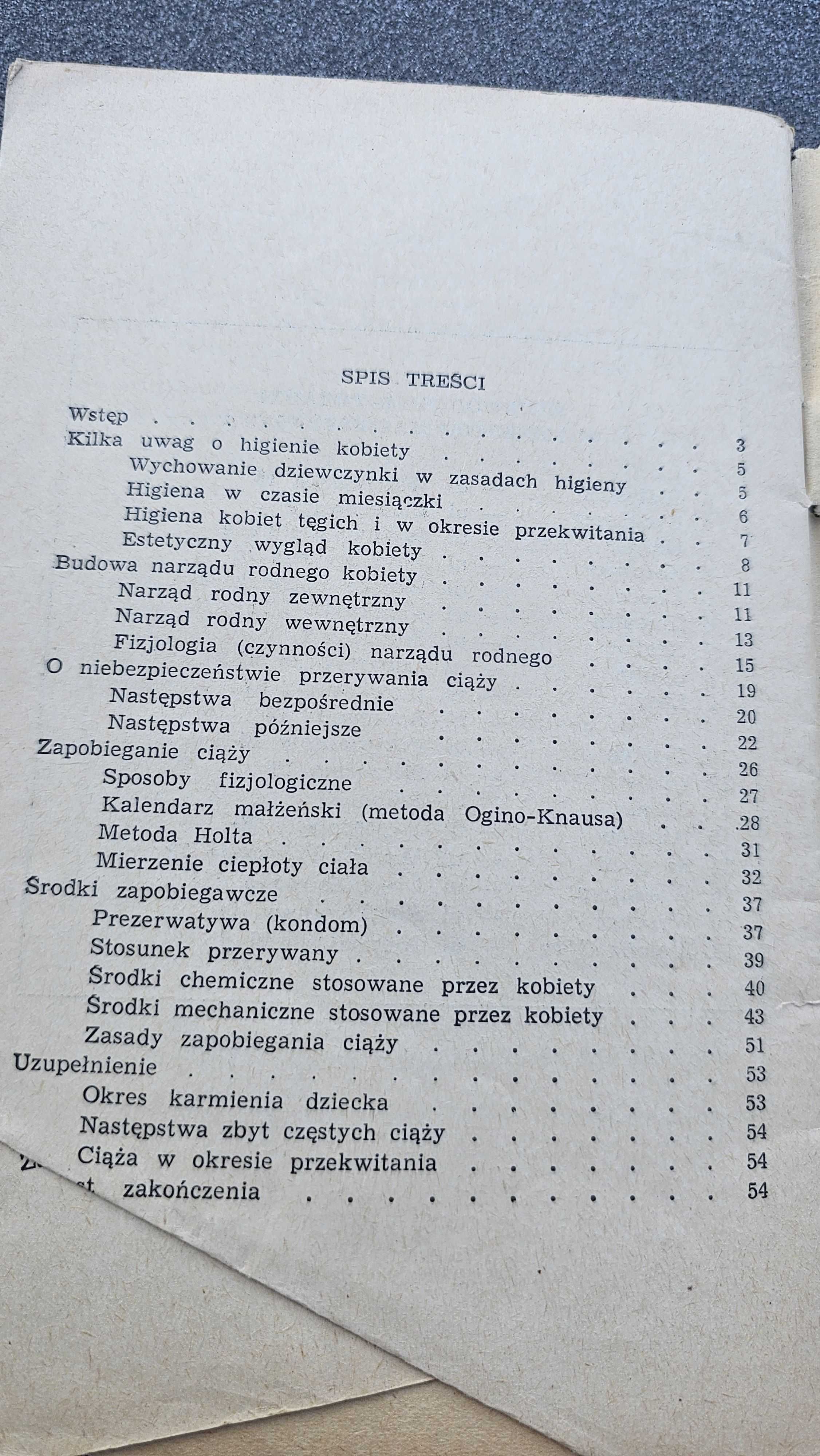M1 Zestaw 3x broszury Towarzystwo Świadomego Macierzyństwa  lata 60te