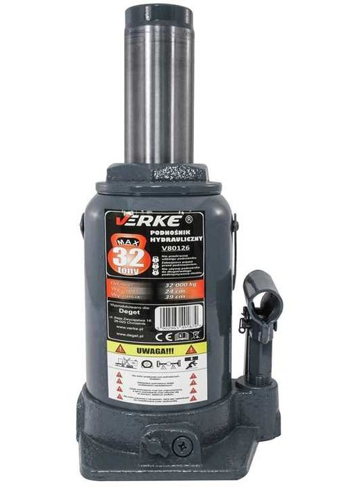 Podnośnik Hydrauliczny Słupkowy Udźwig 32000kG Żaba Lewarek VERKE