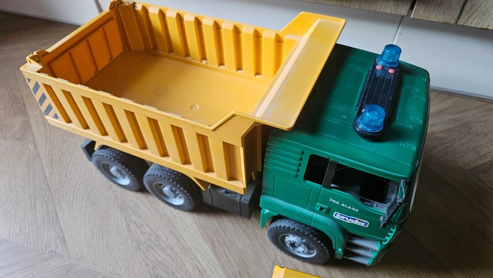 Bruder Smieciarka, Traktor, Ciężarówka, Przyczepa, Man, Fastrac