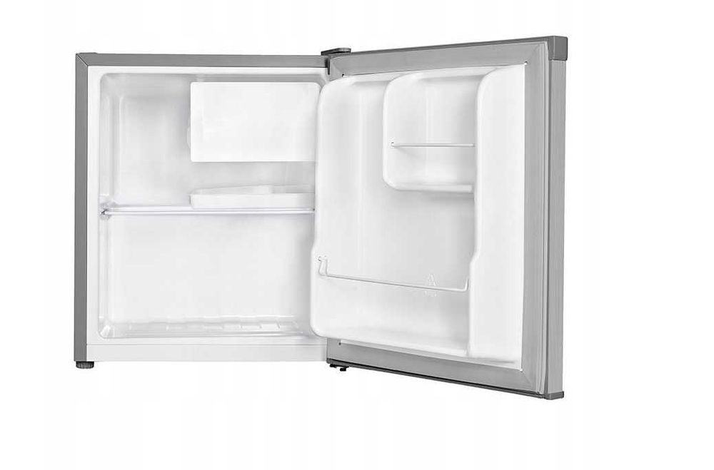 Mini lodówka z zamrażalnikiem srebrna, biała ,czarna F-438