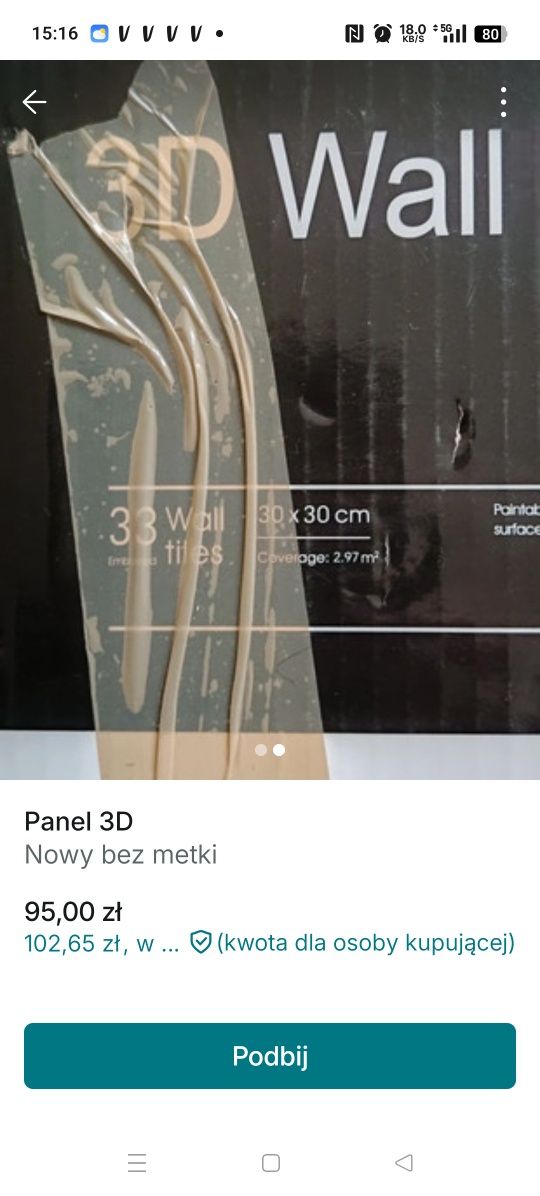 Panele czarne 3d