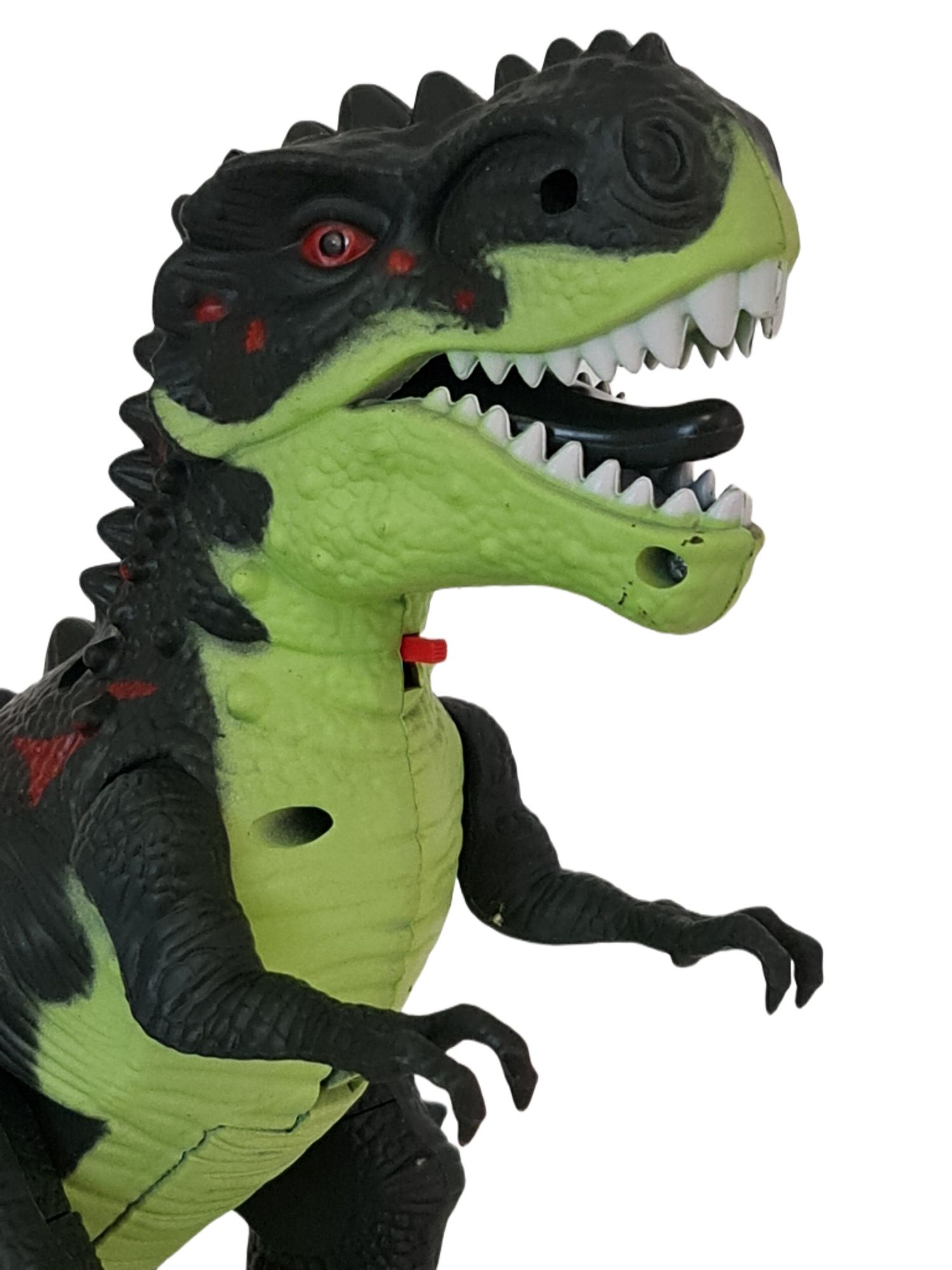Duży dinozaur znoszący jaja z projektorem