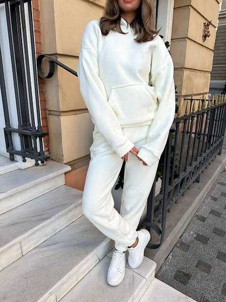 Белый свитер худи MariQuita XS