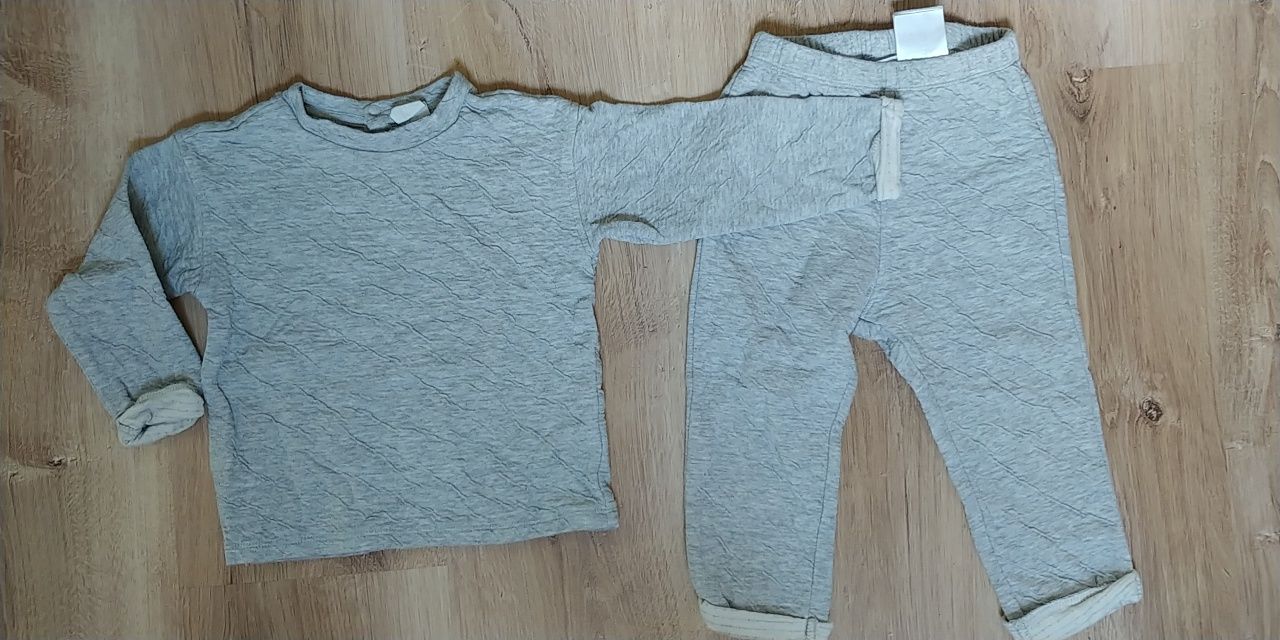 Zestaw dla dziewczynki rozm. 86 body dresy bluza polar