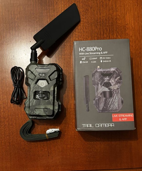 Câmara Trail 4G HC-880Pro Nova — 30 MP / Vídeo 2K / App + Cloud