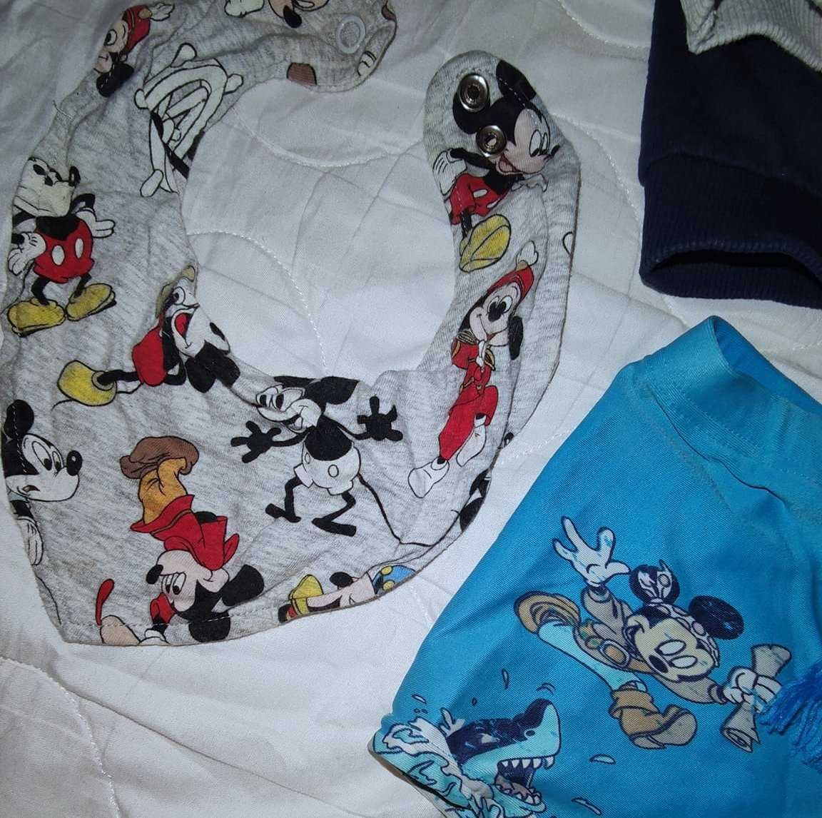 Zestaw MYSZKA MIKI DISNEY bluza,dwie apaszki,kąpielówki stan Bdb 86