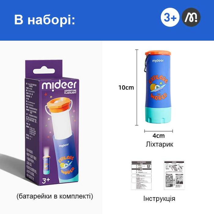 Mideer Пригодницький ліхтарик Кролик-мандрівник та Міжзоряна експедиці