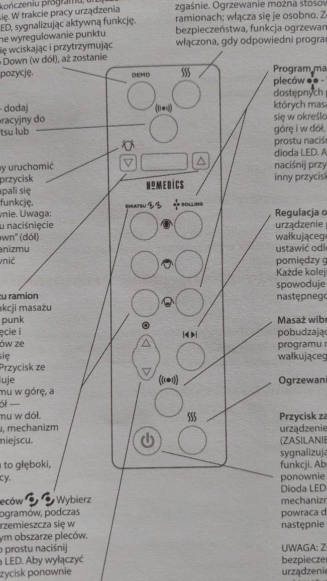 Mata masująca Shiatsu 2 w 1 HoMEDICS