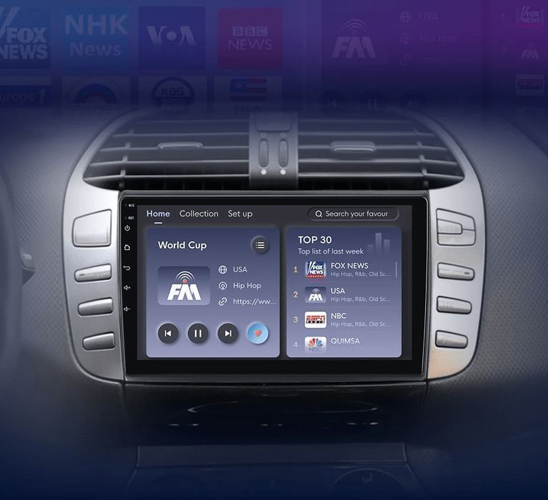 Nowoczesne radio Android do Fiat Bravo 2007 - 2012, 2GB, 32GB