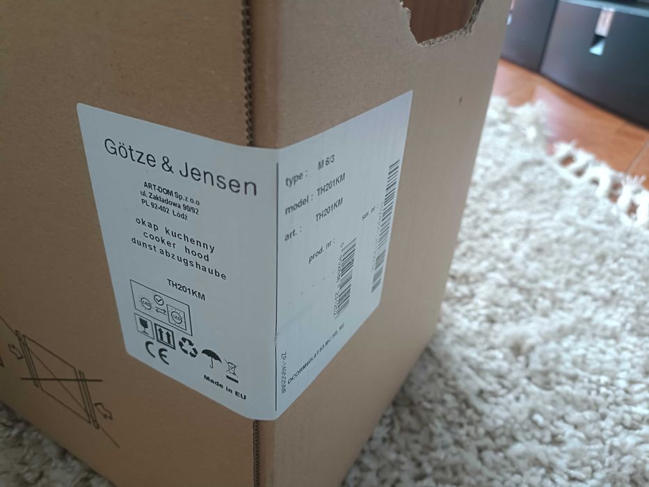 Okap kuchenny Gotze&Jensen nowy teleskopowy