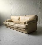 Wysokiej jakości sofa z lat 80 90 skóra vintage design