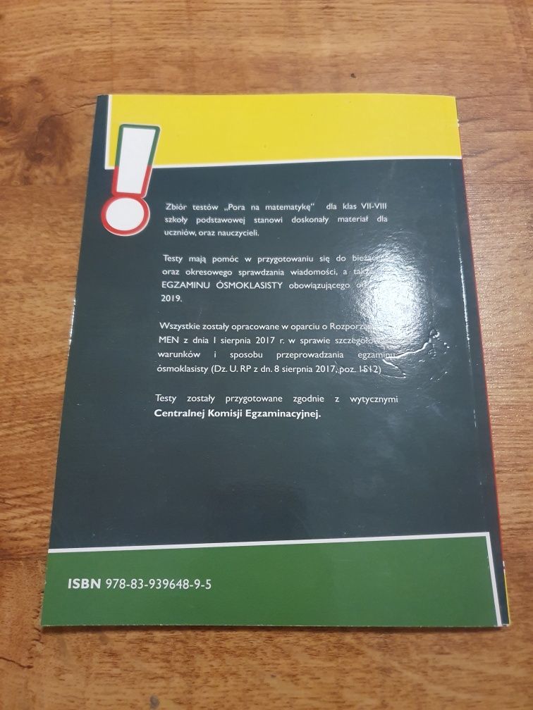 Pora Na Matematykę - zbiór zadań do egzaminu ósmoklasisty